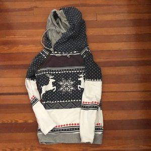 Double hooded sweatshirt